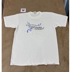 Clean Clothes Ben & Jerry's "Flavor Flashback" Shirt Mens size Large White EUC